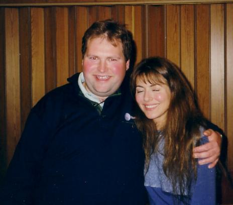 Terje Brandt har et godt grep om både lyttere og artister, her med Claudia Scott.